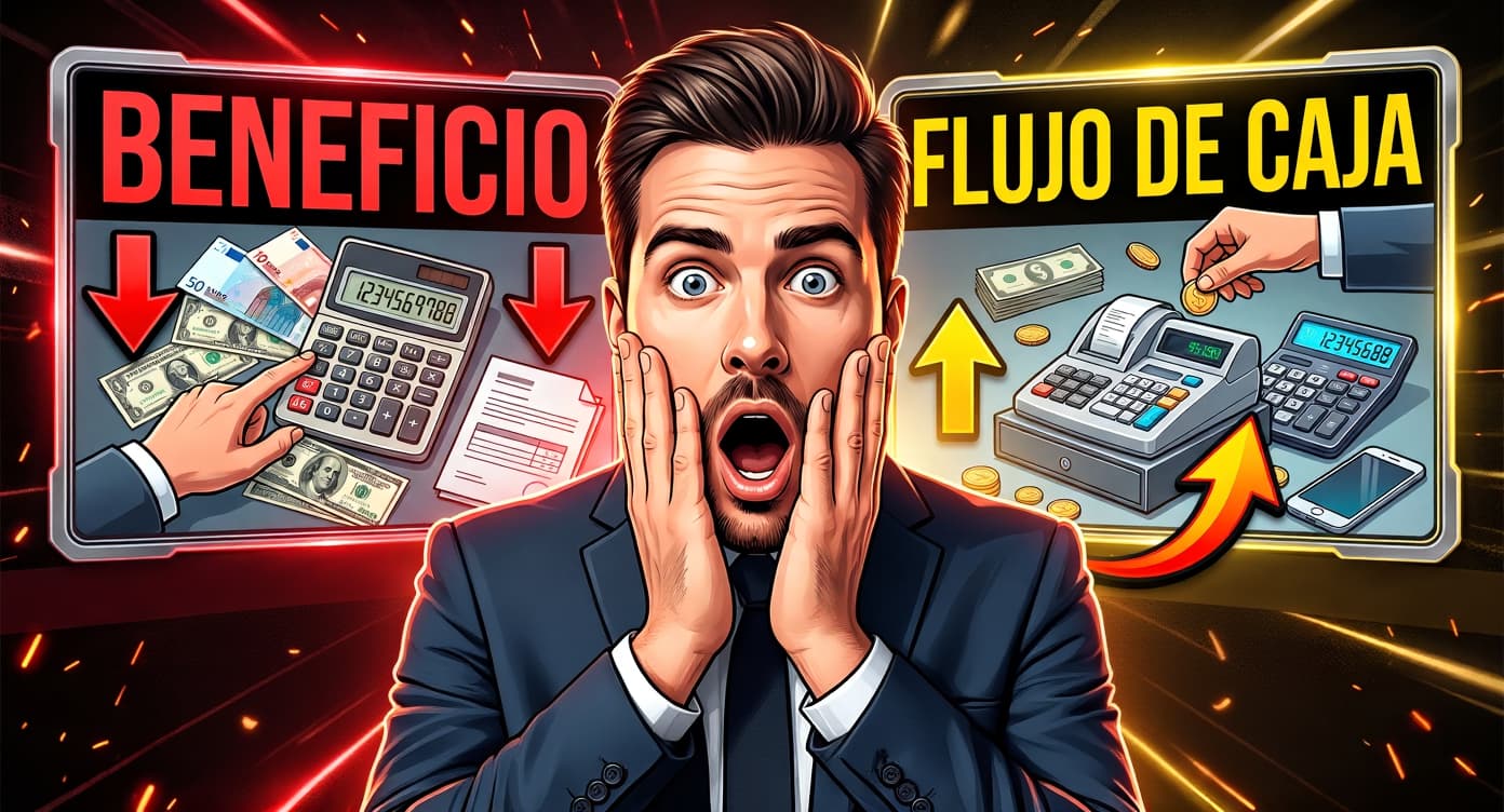 La Diferencia entre Beneficio y Flujo de Caja (Y por qué importa)
